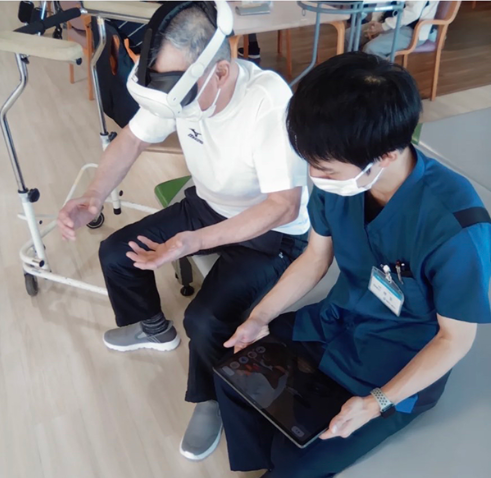 施設での体験の様子